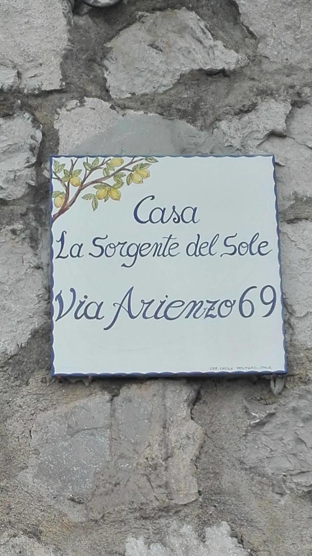 Apartament La Sorgente Del Sole Positano Zewnętrze zdjęcie